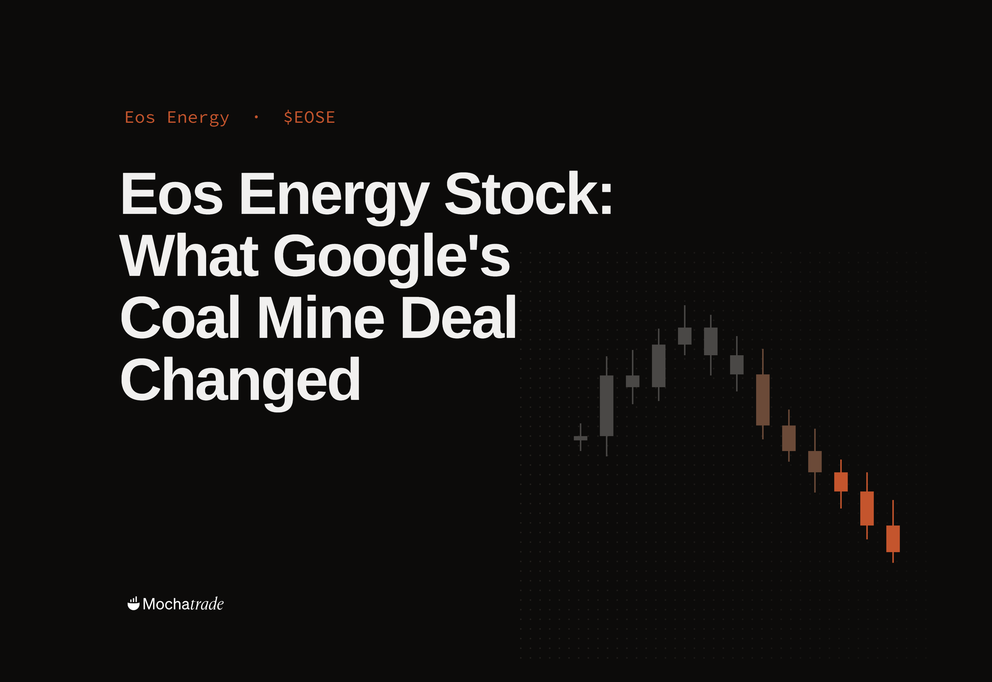 Eos Energy: What Google's Coal Mine Deal Changed